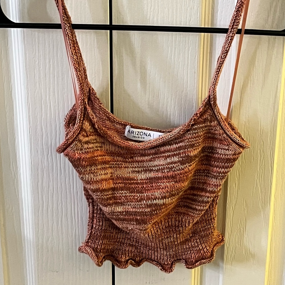 Arizona Jean Co Orange Knit Sweater